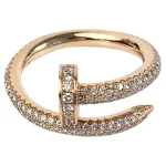 Metallic Rose Gold Cartier Ring