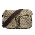 Beige Canvas Gucci Messenger Bag