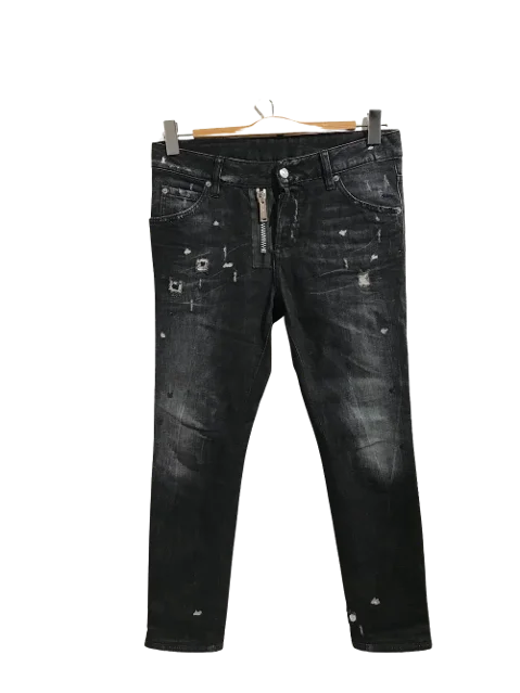 Black Cotton Dsquared2 Jeans