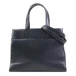 Black Leather Loewe Handbag