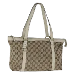 Beige Canvas Gucci Tote