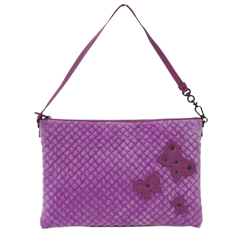 Purple Canvas Bottega Veneta Shoulder Bag