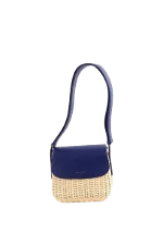 Blue Fabric Armani Shoulder Bag