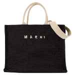 Black Cotton Marni Tote