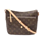 Brown Canvas Louis Vuitton Shoulder Bags