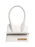 White Leather Jacquemus Shoulder Bag