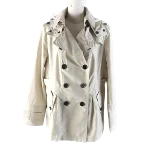 Beige Plastic Burberry Coat