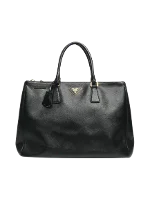 Black Leather Prada Galleria Bag