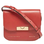 Red Leather Victoria Beckham Shoulder Bag