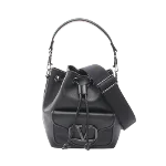 Black Leather Valentino Handbag