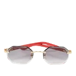 Red Fabric Cartier Sunglasses