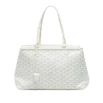 White Fabric Goyard Tote