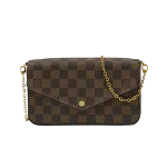 Brown Canvas Louis Vuitton Pochette Felicie