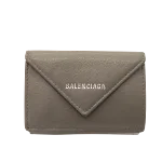 Grey Leather Balenciaga Wallet