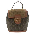 Brown Canvas Louis Vuitton Dauphine