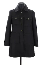 Black Wool Ba&sh Coat