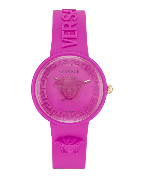 Pink Fabric Versace Watch