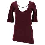 Burgundy Cashmere Prada Top