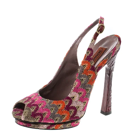 Multicolor Fabric Missoni Sandals