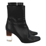 Black Leather Neous Boots