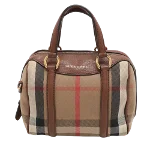 Brown Canvas Burberry Handbag