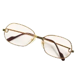 Gold Fabric Cartier Glasses