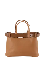 Brown Leather Prada Handbag