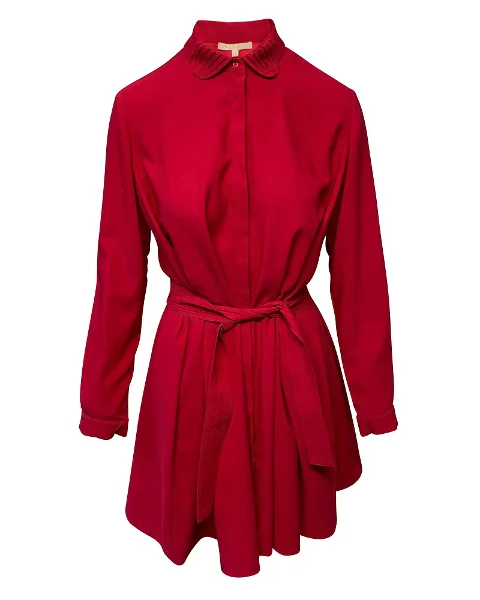 Red Polyester Maje Dress