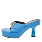 Blue Leather Versace Sandal