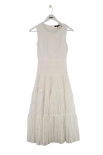 White Polyester Maje Dress