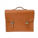 Brown Leather Hermes Sac A Depeches