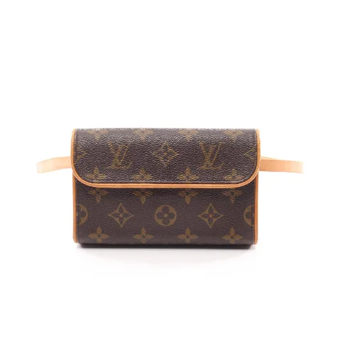 Brown Leather Louis Vuitton Belt Bags