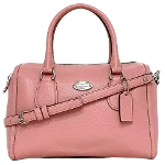 Pink Leather Coach Handbag