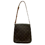 Brown Canvas Louis Vuitton Musette Salsa