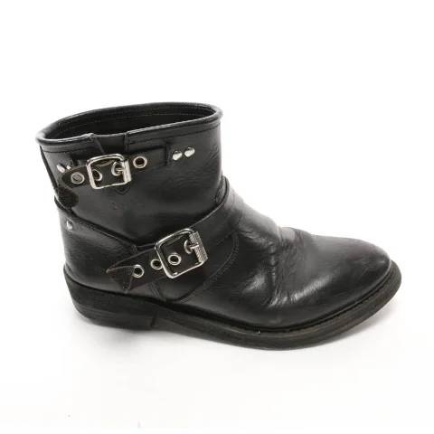 Black Leather Golden Goose Boots