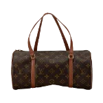 Brown Leather Louis Vuitton Papillon