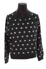 Black Cotton Moschino Sweater