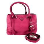 Pink Leather Prada Crossbody Bag