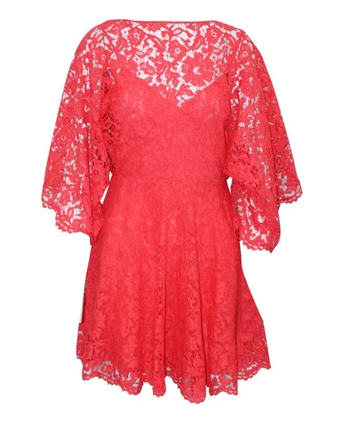 Red Fabric Valentino Dress