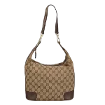 Beige Canvas Gucci Shoulder Bag