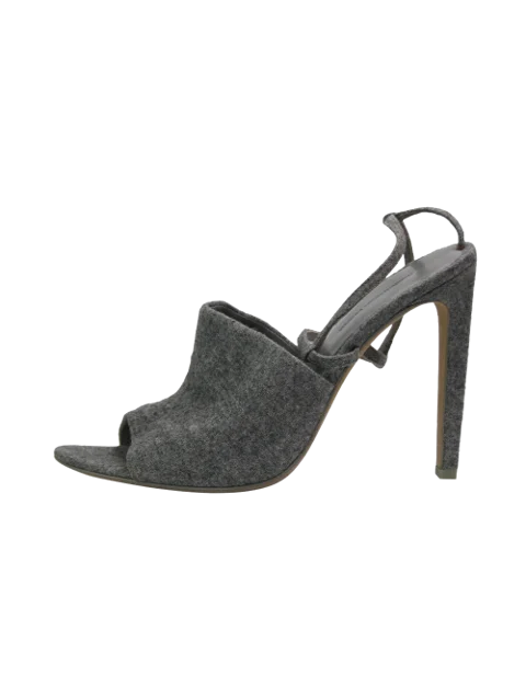 Grey Leather Alexander Wang Heels