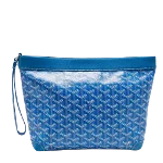 Blue Coated canvas Goyard Pouch