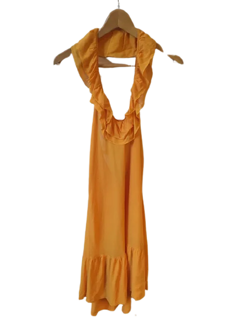 Yellow Fabric Dior Dress