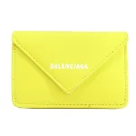 Yellow Leather Balenciaga Wallet