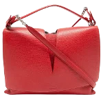 Red Leather Jil Sander Handbag