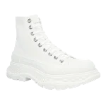 White Canvas Alexander McQueen Boots