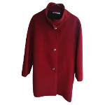 Red Wool Balenciaga Coat
