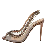 Brown Fabric Aquazzura Sandals