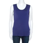 Blue Fabric Armani Collezioni Top