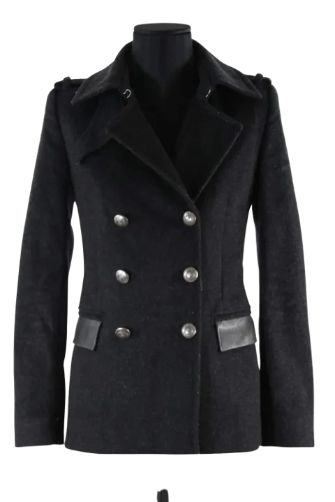 Grey Wool Barbara Bui Coat